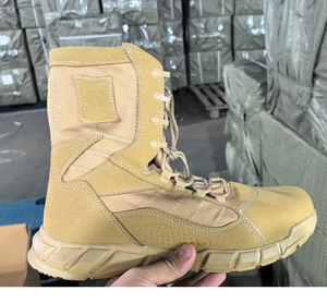 Botas de Combate TSB0109 Color Negro, 9.5 Pulgadas, Ligeras, para Desierto, Suela de PU, Cuero Vacuno de Ante - Product Image 2