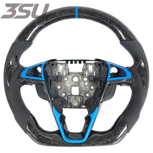 พวงมาลัยคาร์บอนไฟเบอร์ฟอร์จ สำหรับรถยนต์ฟอร์ด มอนเดโอ ปี 2013 2014 <span class=keywords><strong>2015</strong></span> 2016 2017 2018 2019 2020 อะไหล่ตกแต่งภายในรถยนต์ - Product Image 1