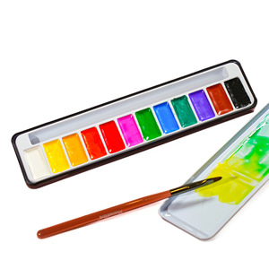 Peintures à l'<span class=keywords><strong>aquarelle</strong></span> solides Bview Art, 12, 24, 36 couleurs avec boîte en métal pour étudiants, artistes, peinture et nail art - Product Image 5