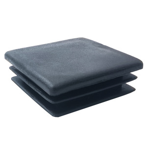 Tapón interior cuadrado de plástico negro de 40x40 mm para tubos de camas y muebles metálicos - Product Image 4