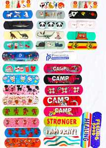 맞춤형 인쇄 개인 라벨 통기성 반창고 PE 소재 안전 접착 붕대가있는 귀여운 상처 석고 - Product Image 2