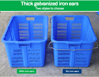 Caisses en HDPE robustes de qualité alimentaire, empilables, pliables, écologiques, à mailles ventilées, pour usage agricole, haute capacité 40-60 kg, ISO9001
