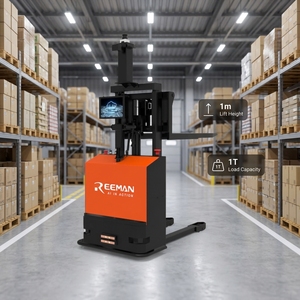 Chariot élévateur AGV AMR à charge lourde de 1000 kg, navigation laser SLAM, empileur sans conducteur avec empilage automatique des palettes - Product Image 1