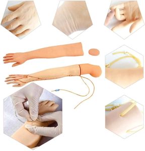 Высокореалистичный тренажер для тренировки в руке манекен для инъекций, набор для обучения флеботомии и венепункции, симулятор с детектором вен - Product Image 4