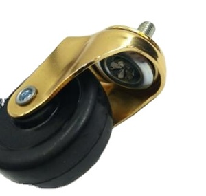 Leichte schwarze pp Gummi goldene Halterung Gabel Möbel Luxus Stil Lenk rolle Rolle - Product Image 6