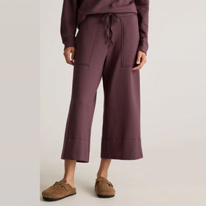 Pantalon décontracté en molleton 100% coton de haute qualité avec logo personnalisé, coupe large, pour femme, automne - Product Image 1