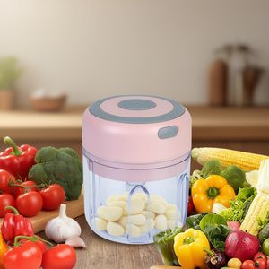 Mini Garlic Chopper Rechargeable <b>Electric</b> Food Blender Stainless Steel Blade Kitchen Tool for Vegetables and Fruits - Product Image 2