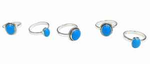 Arizona Bague de mariage pour homme en argent sterling 925 Style tendance Turquoise naturelle personnalisée - Product Image 6