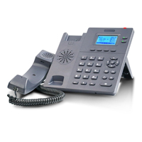 2.4 "rétro-éclairé LCD 2 comptes SIP téléphone VoIP de bureau mural SIP téléphone IP avec adaptateur secteur