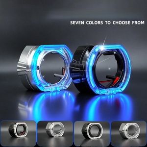 ไฟวงแหวน LED สำหรับรถยนต์รุ่นใหม่ EURS 12V 6000K ขนาด 100 มม./120 มม. พร้อมเลนส์โปรเจคเตอร์คริสตัล กันน้ำ IP68 กำลังไฟ 10W อายุการใช้งาน 50000 ชั่วโมง - Product Image 1