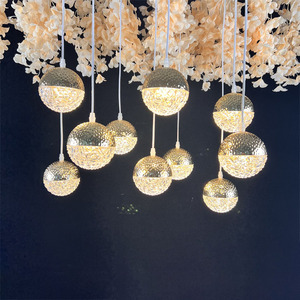 Accesorios DE BODA etapa fiesta colgante luz lugar decoración <span class=keywords><strong>10</strong></span> bolas gota techo boda decoración candelabro luces colgantes - Product Image 5