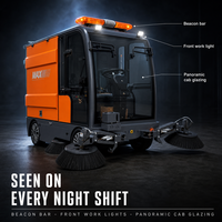 Balayeuse multifonctionnelle autoportée A8S 48V 200Ah, autonomie de 5 à 7 heures, puissance totale de 9500W, 1300kg, 12km/h, pneus à vide