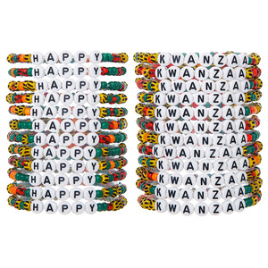 Bracelets à lettres multi-brins, bijoux perlés avec inscription alphanumérique, cadeau unisexe SY0653 - Product Image 4