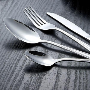 Ensemble de couverts en acier inoxydable à double ligne quatre pièces principales-couteau fourchette cuillère à steak pour hôtels - Product Image 4