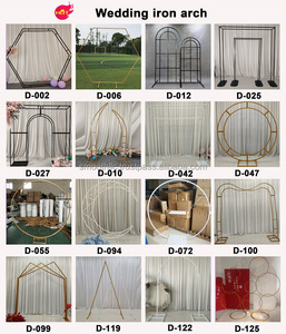 SMOOTH Wholesale Portable Round White Metal Arch <b>Backdrop</b> for Wedding Decoration - Product Image 5