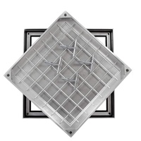 Venta caliente tapas de registro de aluminio invisibles cubiertas de acceso empotradas