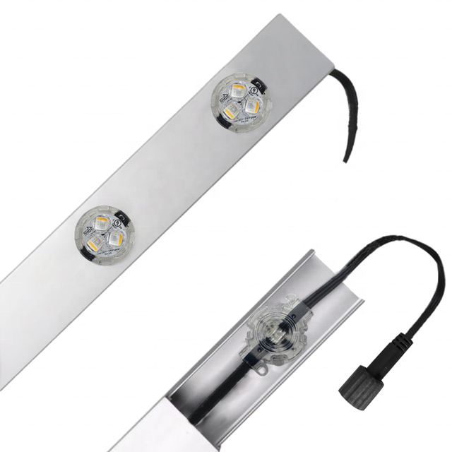 Hot Sale IP68 12V Outdoor RGBW 30mm SMD5050 LED Pixel Point Lights White Aluminum Track Permanent Christmas Holiday Lighting