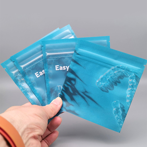 Klarer Aligner-Verpackungsbeutel mit individuellem Aufdruck, Reißverschluss, kieferorthopädischer Sachet, 3-Seiten-Siegel, Druckverschluss, Zahn-Aligner-Beutel - Product Image 2