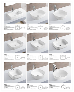 <span class=keywords><strong>Lavabo</strong></span> Circular Mate para Baño, <span class=keywords><strong>Lavabo</strong></span> Artístico de Cerámica para Colocar Sobre <span class=keywords><strong>Encimera</strong></span> - Product Image 3
