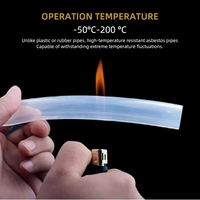 Tuyau en silicone tressé de qualité alimentaire, haute pression, transparent, flexible, pour usage médical, tuyau d'eau renforcé