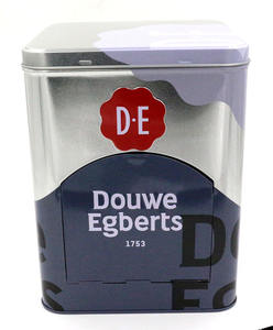 Большая квадратная коробка для кофе 166x166x213 мм с удобной дверью-Контейнер для сыпучих бобов - Product Image 3