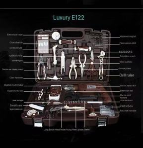Kit combiné d'outils électriques 124 pièces, perceuse sans fil 12V pour réparation domestique et voiture hybride, garantie 1 an, personnalisable OEM - Product Image 3