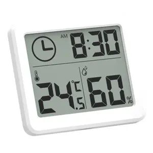 3.2インチ温度計湿度計 Suppliers-温度計と湿度計を備えた超薄型時計スマートホーム電子アラーム