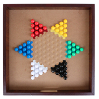 Jeu de société en bois 10 en 1 : Échecs, dames, tic-tac-toe, backgammon, ludo, mancala, solitaire