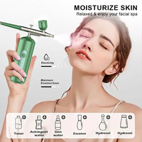 Offre Spéciale Nano pulvérisateur de brouillard injecteur d'oxygène Portable Mini compresseur d'air peinture pistolet aérographe pour Nail Art tatouage artisanat gâteau