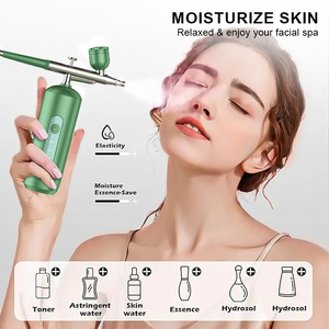 Hot Bán Nano Sương Phun Oxy Injector Xách Tay Mini Máy Nén Khí Sơn Súng Phun Airbrush Cho Móng Tay Nghệ Thuật Hình Xăm Thủ Công Bánh - Product Image 2