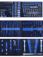 Ensembles d'outils CRV durables professionnels 245 pièces réparation automatique mécanique main matériel général personnalisable EVA plateau outil combinaison Kit