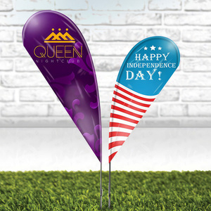 <strong>Teardrop</strong> Beach Flag Base <strong>Banner</strong> <strong>Custom</strong> Make Your Designs for Outdoor Advertisement - Product Image 6