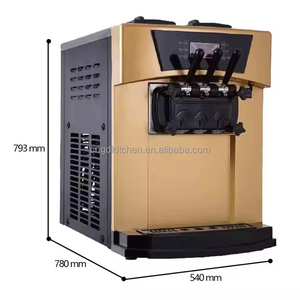 Máquina comercial automática <span class=keywords><strong>de</strong></span> <span class=keywords><strong>helado</strong></span> suave <span class=keywords><strong>de</strong></span> tres sabores para mesa <span class=keywords><strong>de</strong></span> McDonald's, precio para negocios - Product Image 2