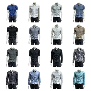 Summer New Printed Short-sleeve Shirt For Men Without Repassage Slim Casual Shirt Wholesale Europe And The United States