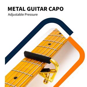 Capo para Guitarra Alice, para Guitarra Acústica y Eléctrica de 6 Cuerdas, Ajuste Rápido de Tonos Mediante Afinador de Guitarra Metálico - Product Image 5