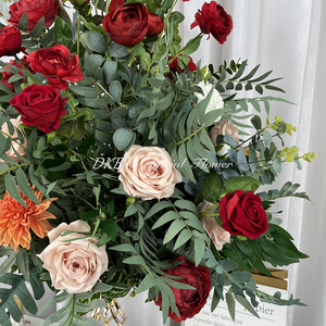 Décorations de table DKB centres de table à fleurs roses mariages blancs graduations de noël tissu de pâques bienvenue utilisation des maisons - Product Image 3