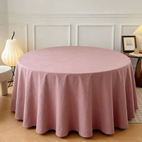 Nappe en coton lavable de couleur unie, réutilisable et infroissable, idéale pour les mariages, banquets, hôtels et événements.