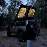 Tente de toit rigide San Hima Kalbarri Gen 2, 73 kg, 138 mm, 200x131x148 cm, Oxford 420D, imperméable 5000 mm, UV50+, pour famille de 3 personnes