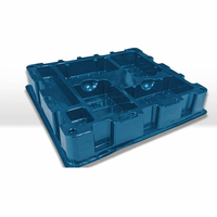 Baki Blister Kemasan Anti-Statik Konduktif JIABAO Custom dari ABS/PS/PP/PC/HDPE/PMMA untuk Aksesoris Sensor, Ketebalan 1-12mm