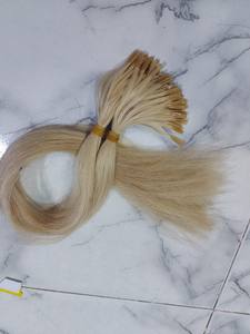 Punta de queratina italiana, pelo de calidad superior prepegado, cutícula, punta en U/punta plana/punta I, extensiones de cabello de 60 colores - Product Image 6