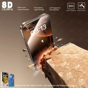 Protector de Pantalla de Vidrio Templado 8D para Tecno, Infinix, <span class=keywords><strong>Xiaomi</strong></span>, iPhone 17 - Product Image 5