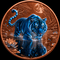 Pièces de monnaie en cuivre de 1 oz en gros, pièces commémoratives, médailles en métal 3D en relief, pièces de monnaie en cuivre 999, cadeau souvenir