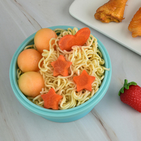 Bol pliable en silicone de qualité alimentaire durable avec couvercle Ensemble de vaisselle pliable pour la maison, l'extérieur et la cuisine