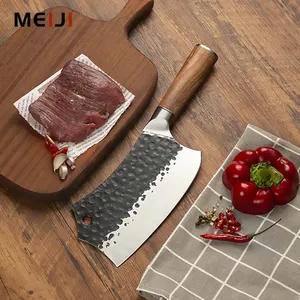 MEIJI Hot Sale Wholesale Supplier Damascus Steel Kitchen Knife Cleaver Chinese Chef Cleaver Knife Cleaver