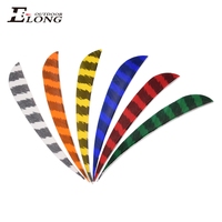 Plumes de flèche Elong Outdoor 3, 4, 5 pouces, profilées, pour tir à l'arc, chasse, plumes de dindon naturelles
