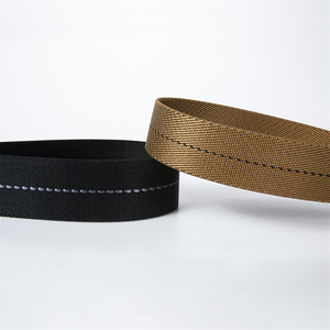 Jude Tùy Chỉnh 45Mm 50Mm Rắn Màu Twill Kết Cấu Phẳng Webbing Vành Đai Ban Nhạc Đàn Hồi Với Màu Sắc Theo Dõi Dòng - Product Image 1
