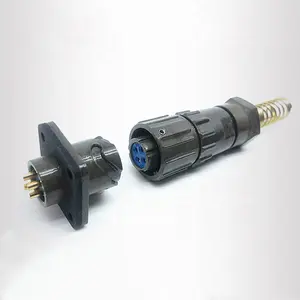 FQ14-4TK/4ZJ male and female Sealed Waterproof Connector plug and socket 4pin led connector