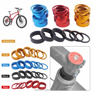 Entretoise de fourche de vélo en titane TC4 légère et robuste, rondelle GR5 pour <span class=keywords><strong>casque</strong></span> de vélo, joint d'anneau avant pour VTT - Product Image 1