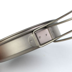 Acampar al aire libre Picnic Mochilero Ultraligero 4PCs Olla portátil Sartén Titanium Pot Pan Set con mango plegable - Product Image 4