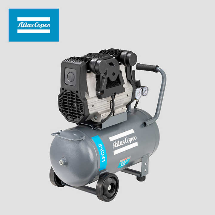 For Atlas Copco LFC 2-8 Portable Civil Air Screw Compressor 380V Oil-Free 500L Low Rotary Direct Connection Piston Engine Motor 